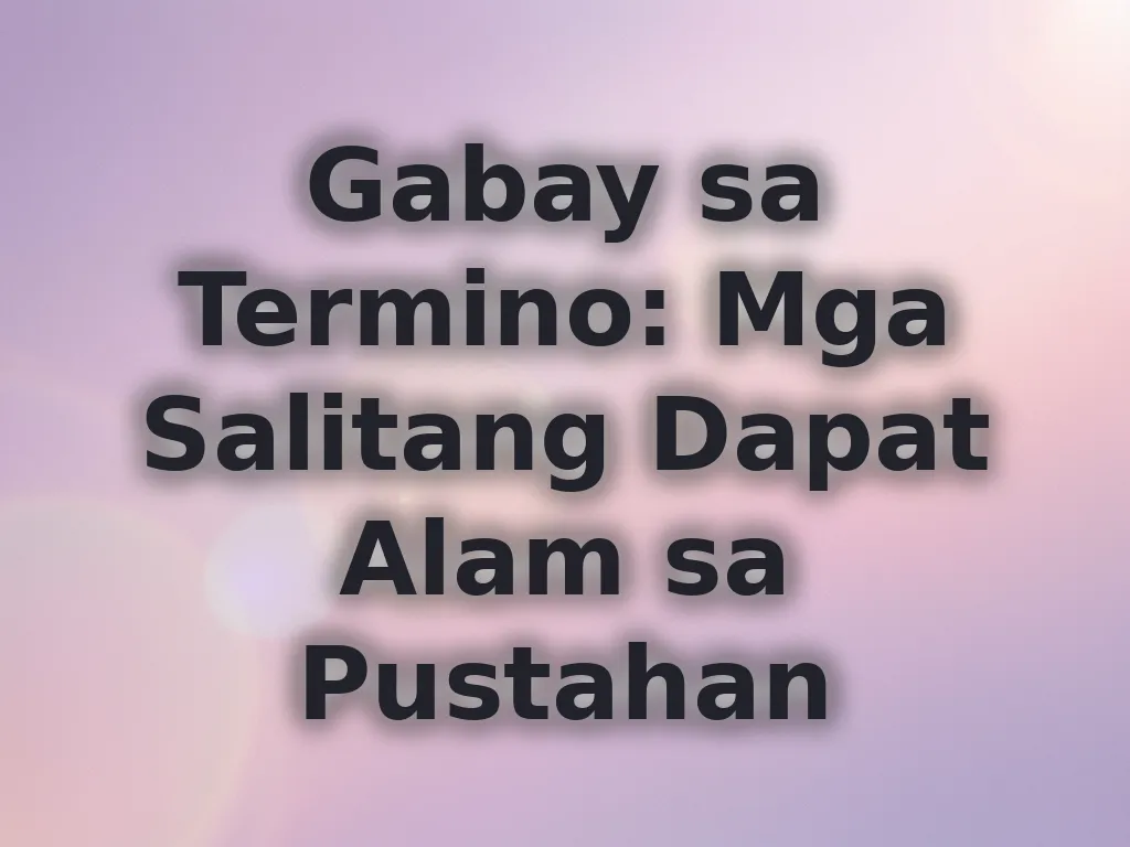 Gabay sa Termino: Mga Salitang Dapat Alam sa Pustahan
